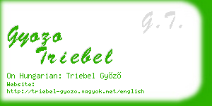 gyozo triebel business card